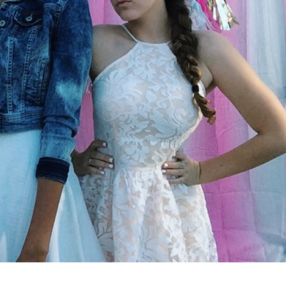 White lace dress